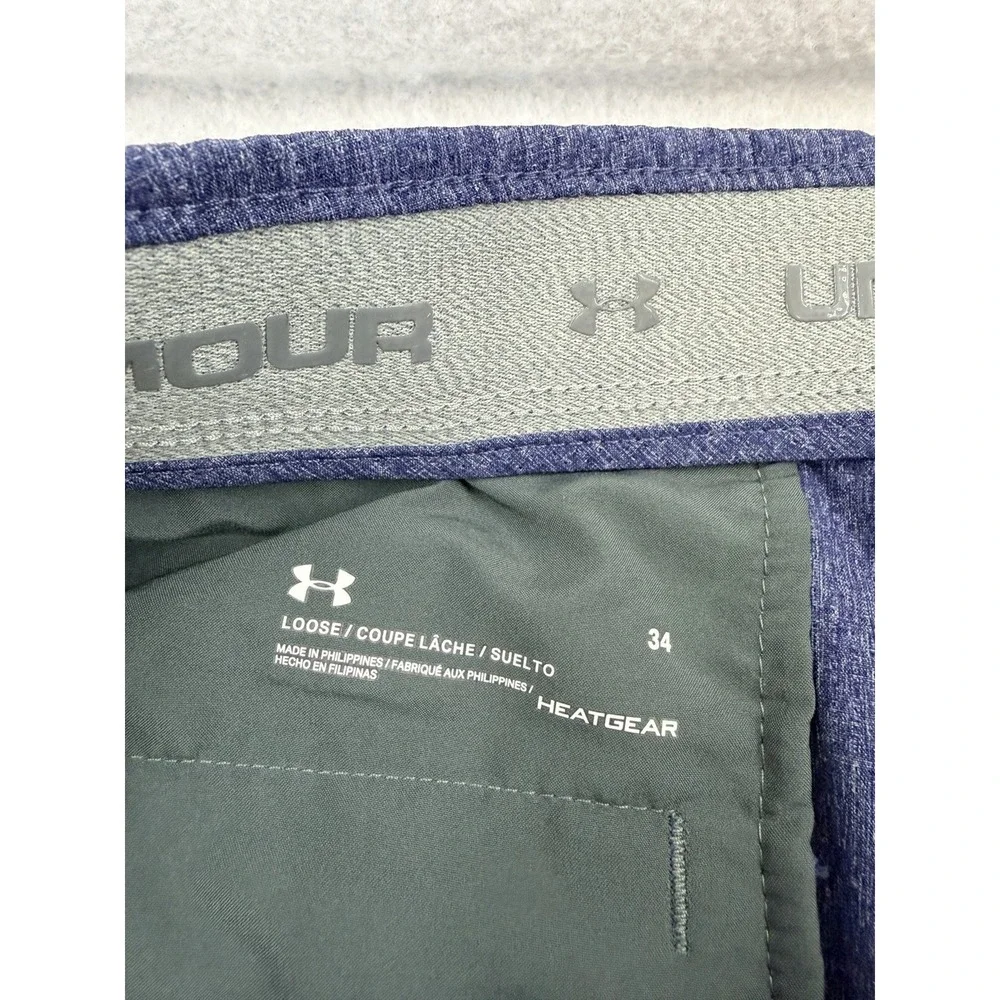 Under Armour‎ Match Play Golf Shorts Men 34 Blue 11